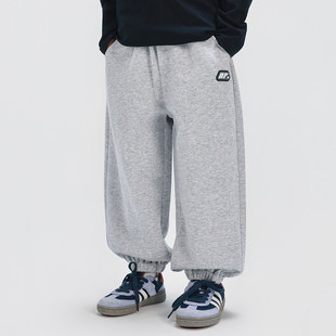 男童裤子运动卫裤春秋款2026春装新款儿童中大童男孩休闲裤工装裤