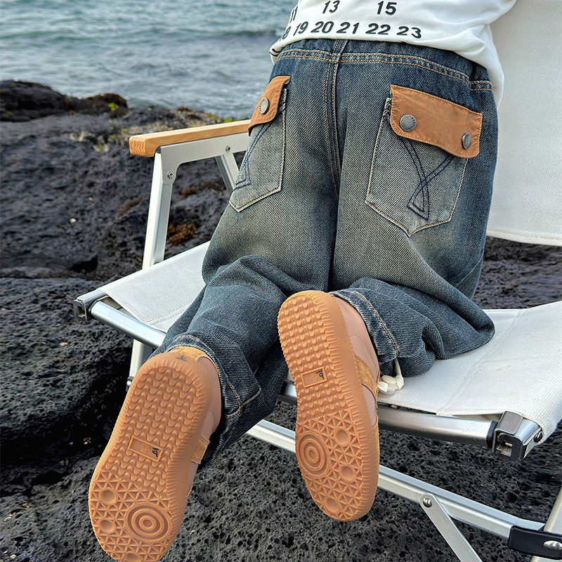 童话记忆2025秋韩版软牛仔裤儿童渐变水洗牛仔裤男童长裤舒适百搭,童装/婴儿装/亲子装,儿童牛仔裤,淘宝优惠券,粉丝福利购,淘宝优惠卷