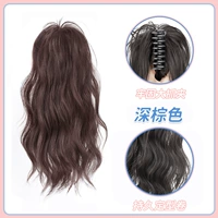 Заколка-крабик, коричневый хвостик