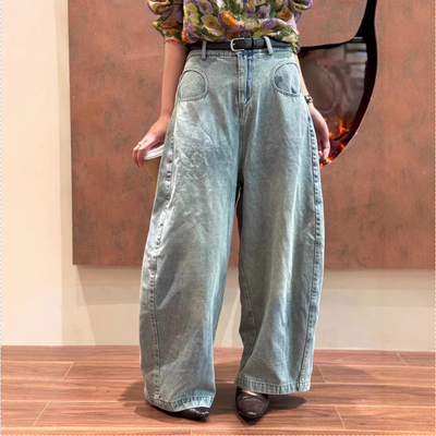 阔腿长裤薄款牛仔2025春季