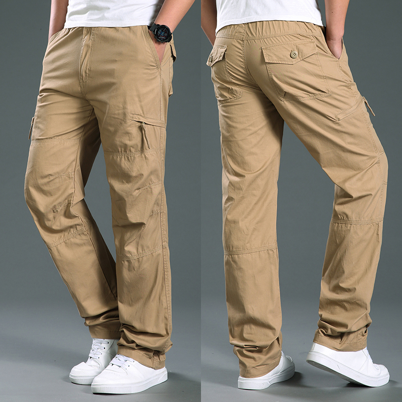 拉链口袋休闲裤工装宽松简约易搭