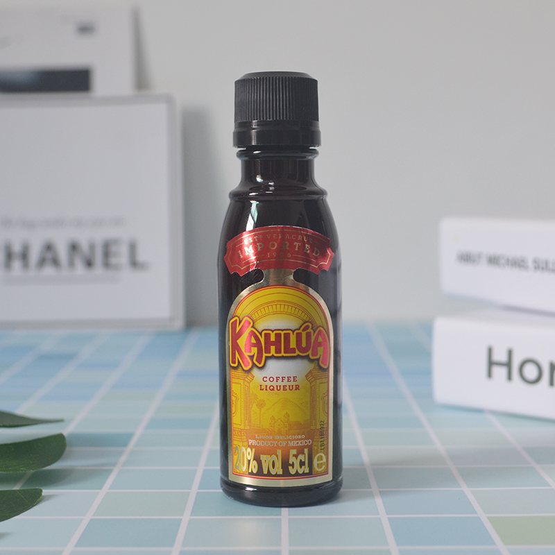 洋酒小酒版甘露力娇酒50ml咖啡蜜调酒KAHLUA烘焙鸡尾酒塑料瓶收藏