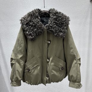 时尚 鑫依秀11 女装 冬季 大毛领石墨烯云绒保暖派克服外套 2025新款