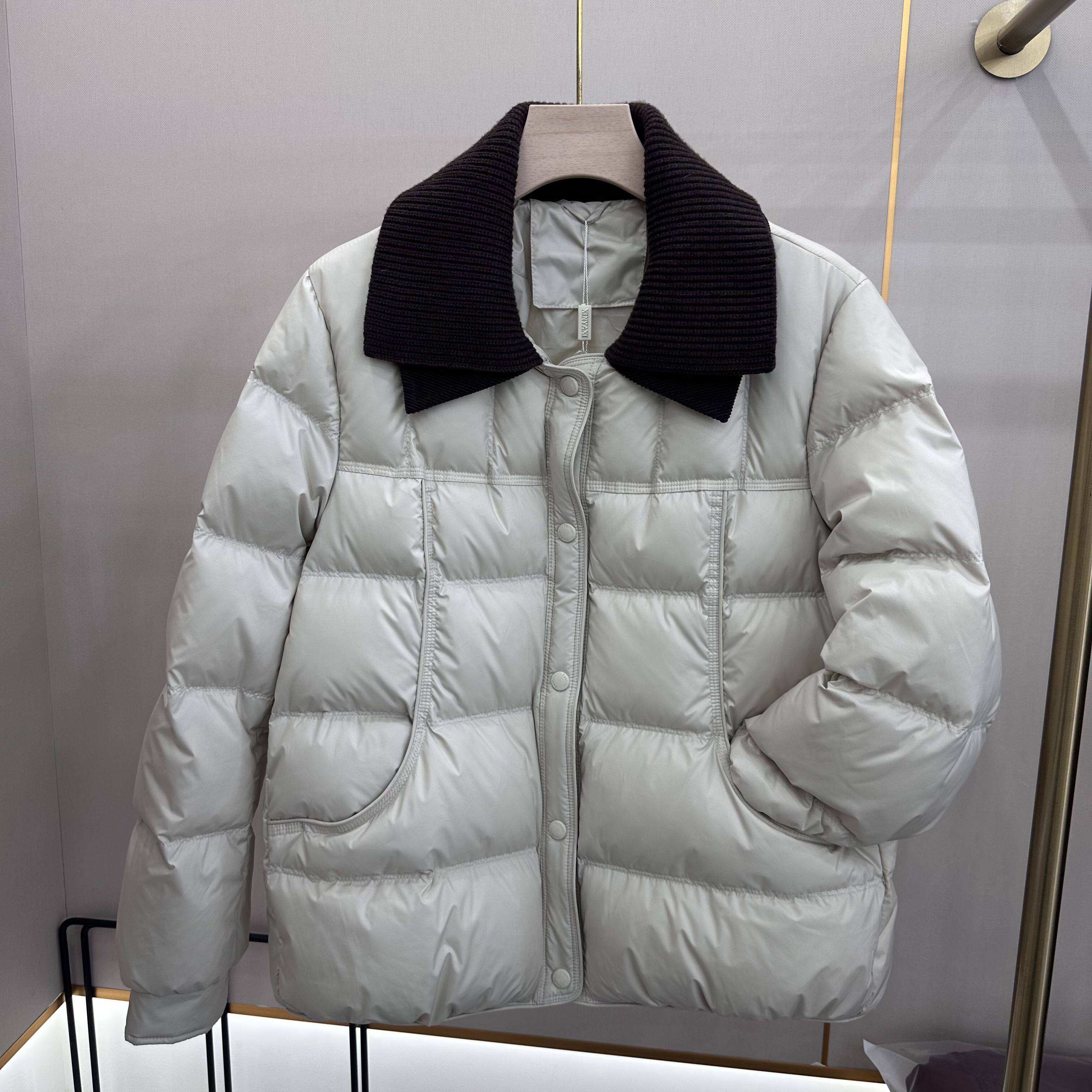 欣雅茜09  2025新款冬季女装时尚短款妈妈装白鸭绒保暖羽绒服