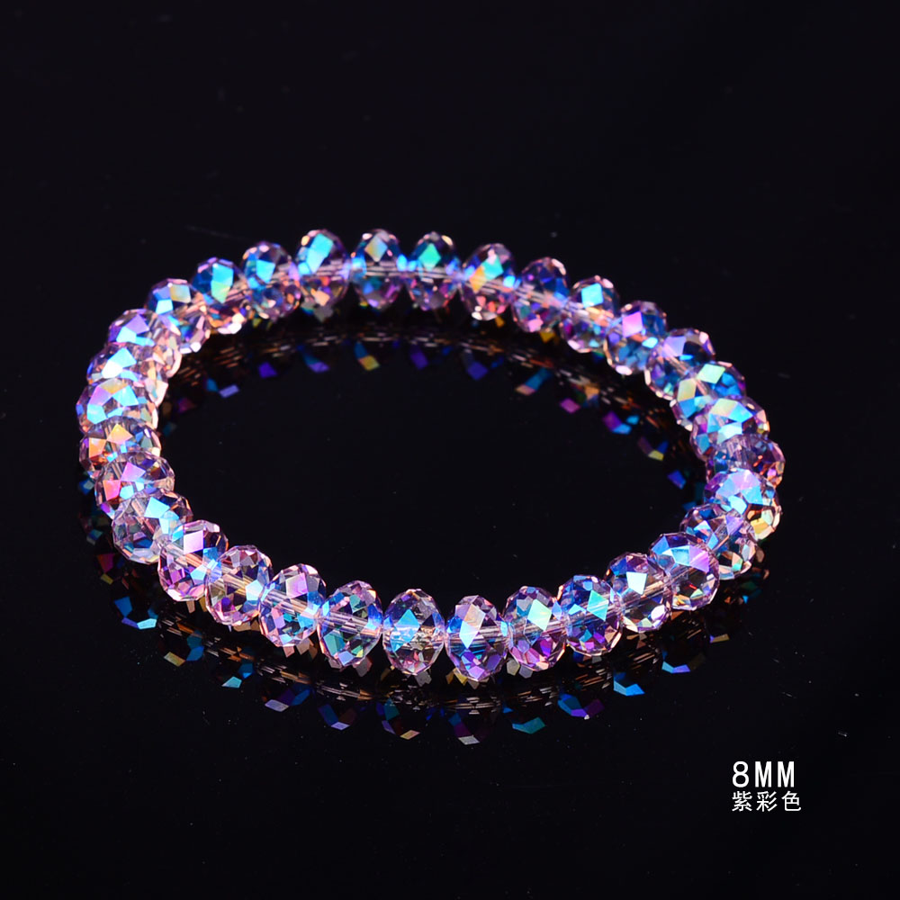 新闪闪8MM带彩奥地利水晶手串女