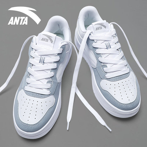 安踏轻松板鞋男鞋休闲百搭小白鞋