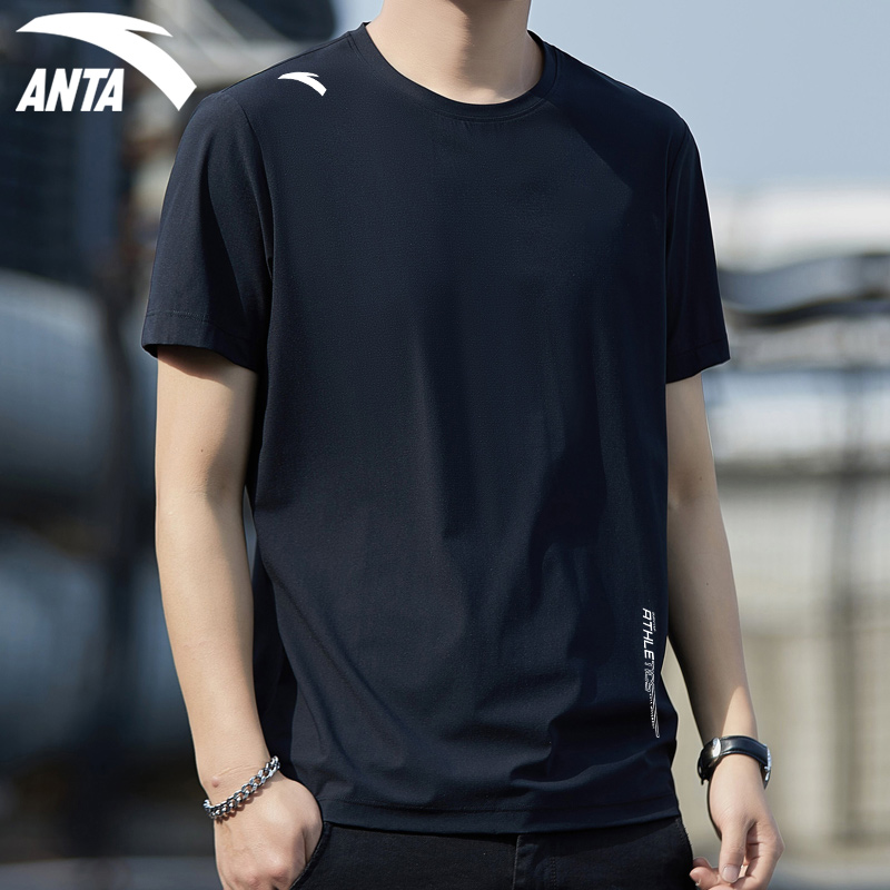 安踏短袖T恤男速干户外运动上衣