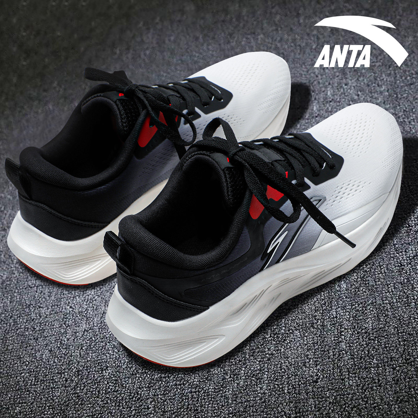 安踏逸尘跑步鞋缓震防滑运动鞋男