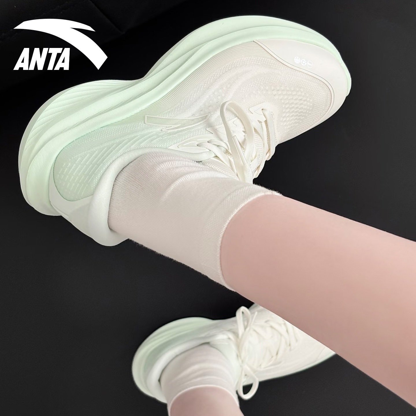 安踏叶子7跑步鞋女鞋2026春季新款轻便网面透气厚底增高运动鞋女,运动鞋new,跑步鞋,淘宝优惠券,粉丝福利购,淘宝优惠卷