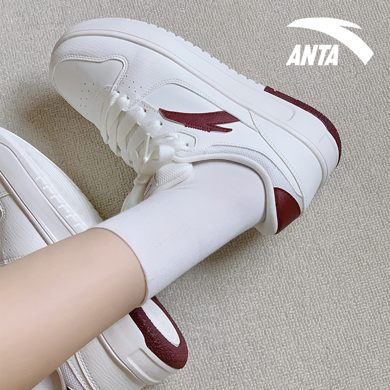 安踏女鞋小白鞋女官方旗舰正品