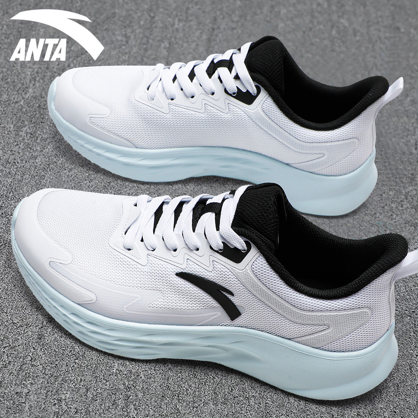 安踏跑步鞋男鞋2026春季新款舒适缓震跑鞋青少年轻质透气运动鞋子