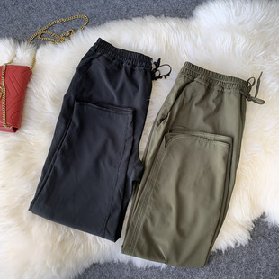 女瑜伽运动哈伦薄款 透气健身跑步速干宽松休闲裤 JIN口面料 牛货