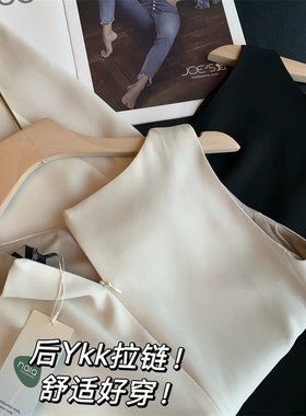 TH家！柜3.2K！高端伊士曼醋酸！一字领立裁修身西装连衣裙女夏26