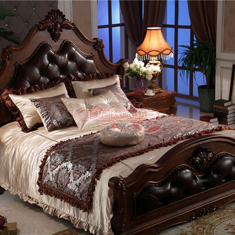 高档新古典床品定制样板房展厅床上用品欧式家居样板间多件套软装