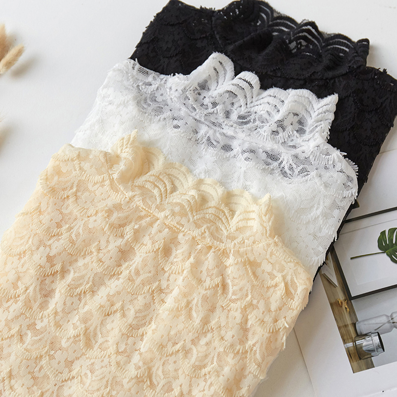 Real shooting lace bottomed blouse women's autumn winter 2020 new foreign style with fairy black mesh hollow out long sleeve top