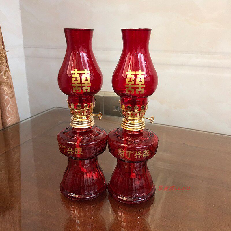 灶公玻璃塑料灯火仔結婚進宅燈火