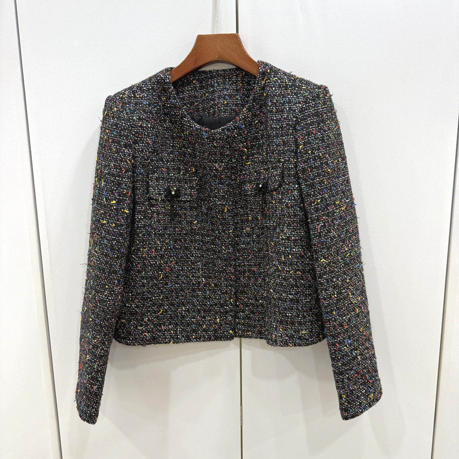 墨雪MX26158欧洲站2026春新款彩色雪花亮丝羊毛呢小香风短款外套,女装/女士精品,毛呢外套,淘宝优惠券,粉丝福利购,淘宝优惠卷