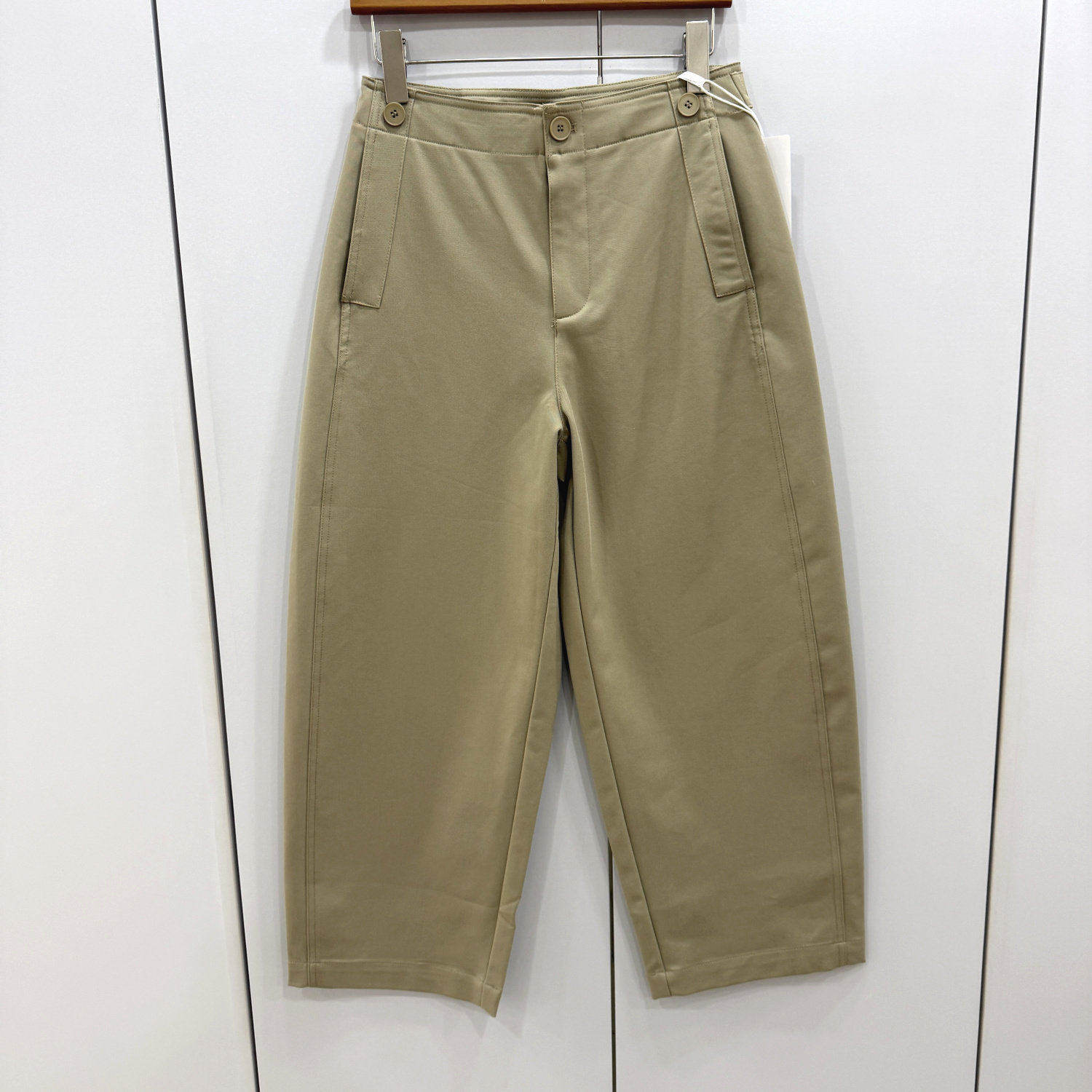 K311109欧洲站2026春新款高腰显瘦百搭休闲九分萝卜裤宽松气球裤