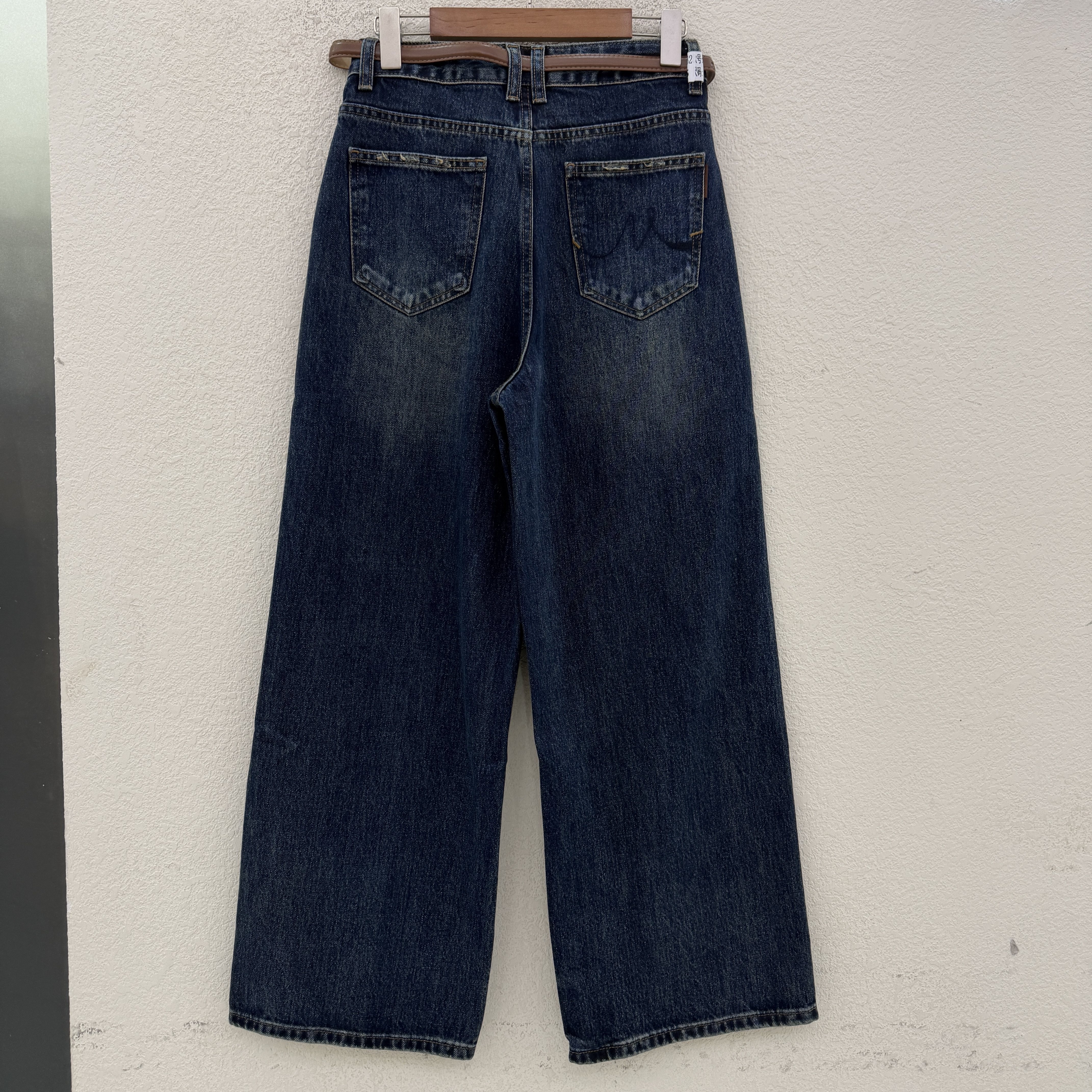 2026秋款JEANS金蚂蚁26732牛仔裤女水洗宽松无弹直筒裤窄版拖地裤