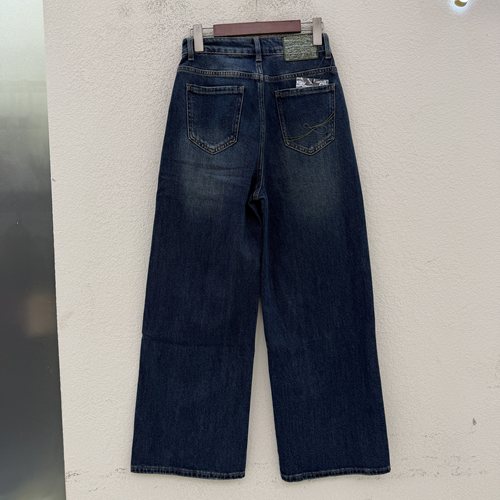 秋款Q FASHION JEANS佐拿 芭度玄风61538牛仔裤女直筒拖地阔腿裤