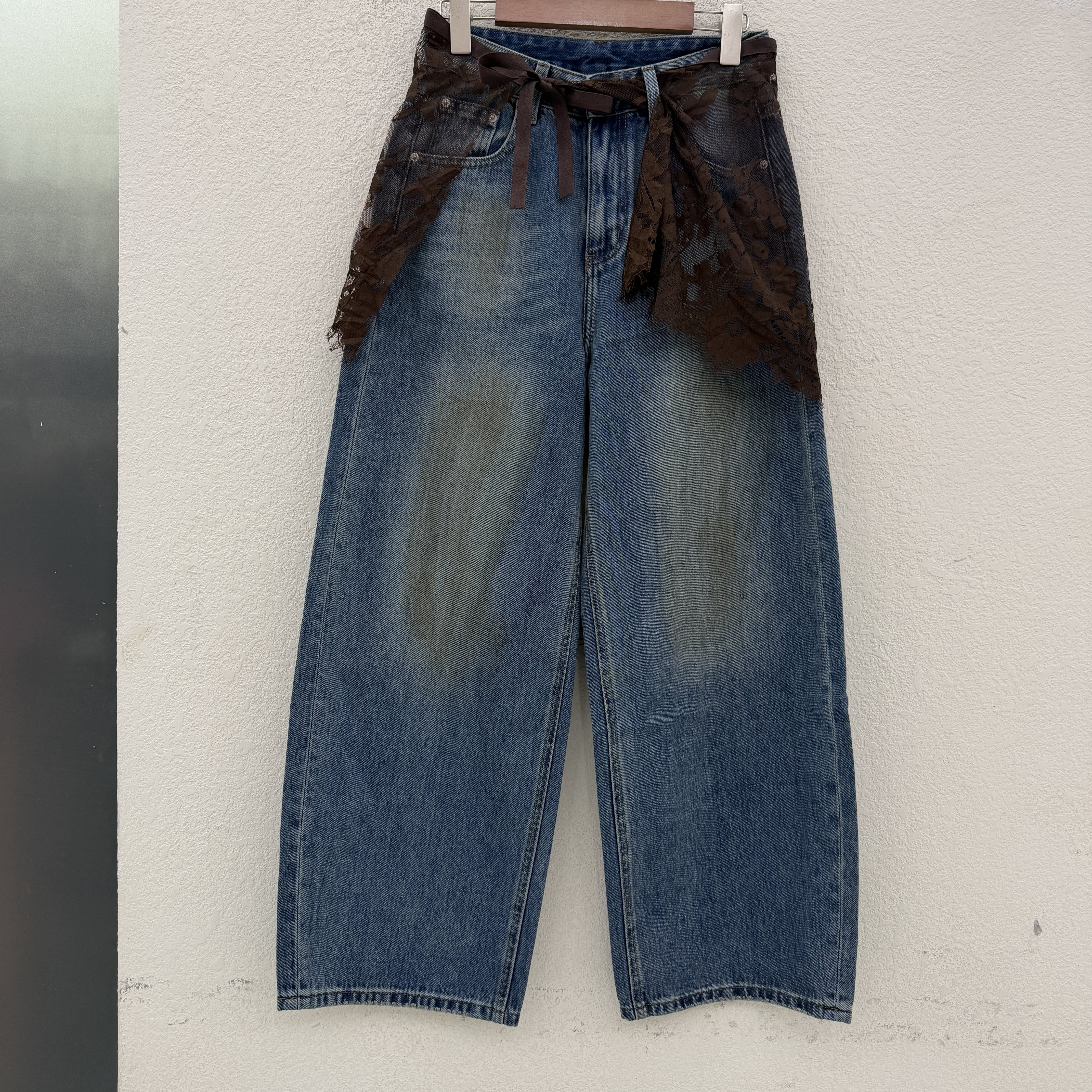 秋款Q FASHION JEANS佐拿 芭度玄风61605牛仔裤女屁帘弯刀拖地裤