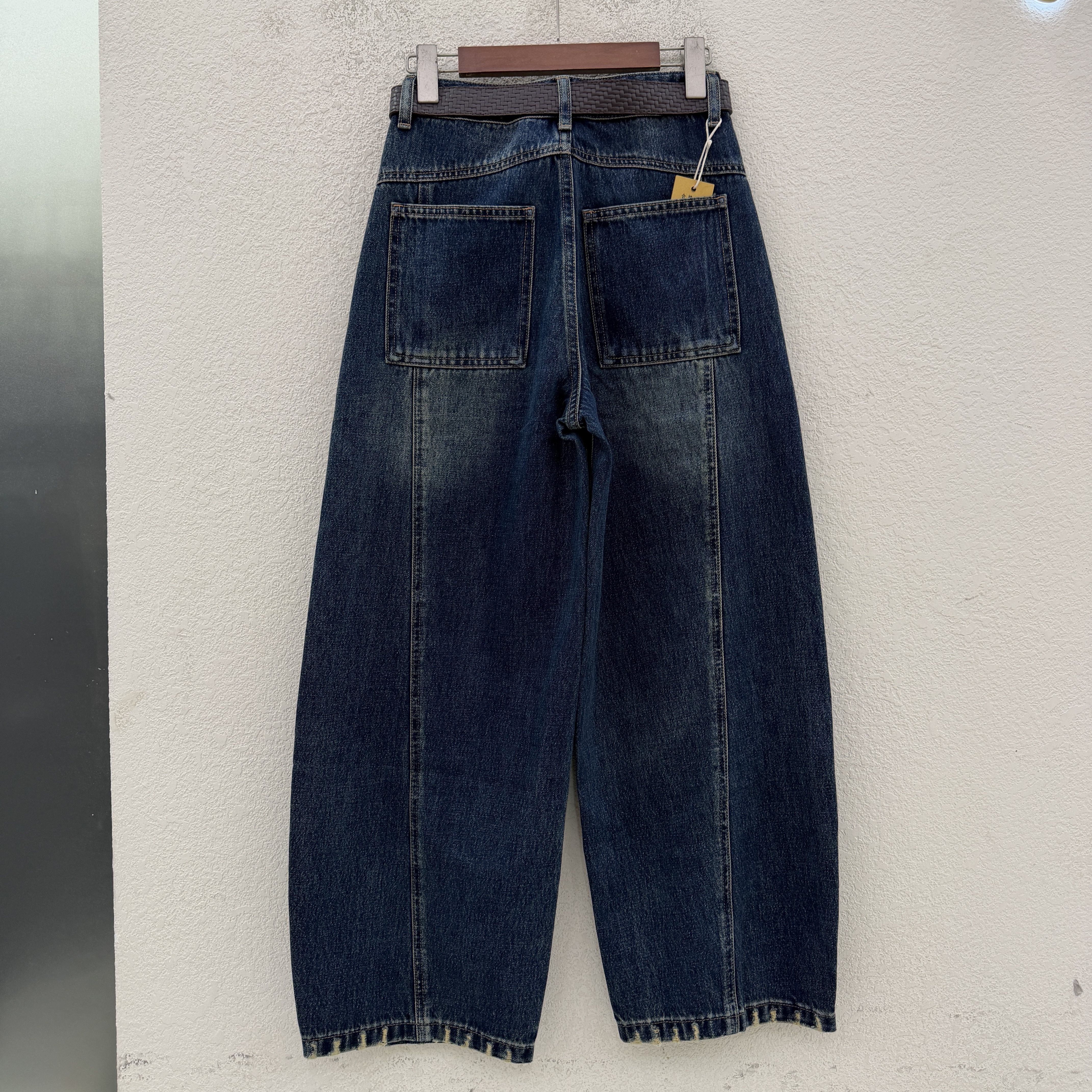 2026秋款N FASHION JEANS韩酷莱5564牛仔裤女高腰磨破弯刀裤长裤