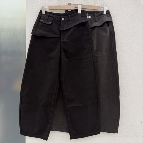 2026秋款JEANS韩酷莱5605牛仔裤女高腰屁帘拼接弯刀裤个性长裤