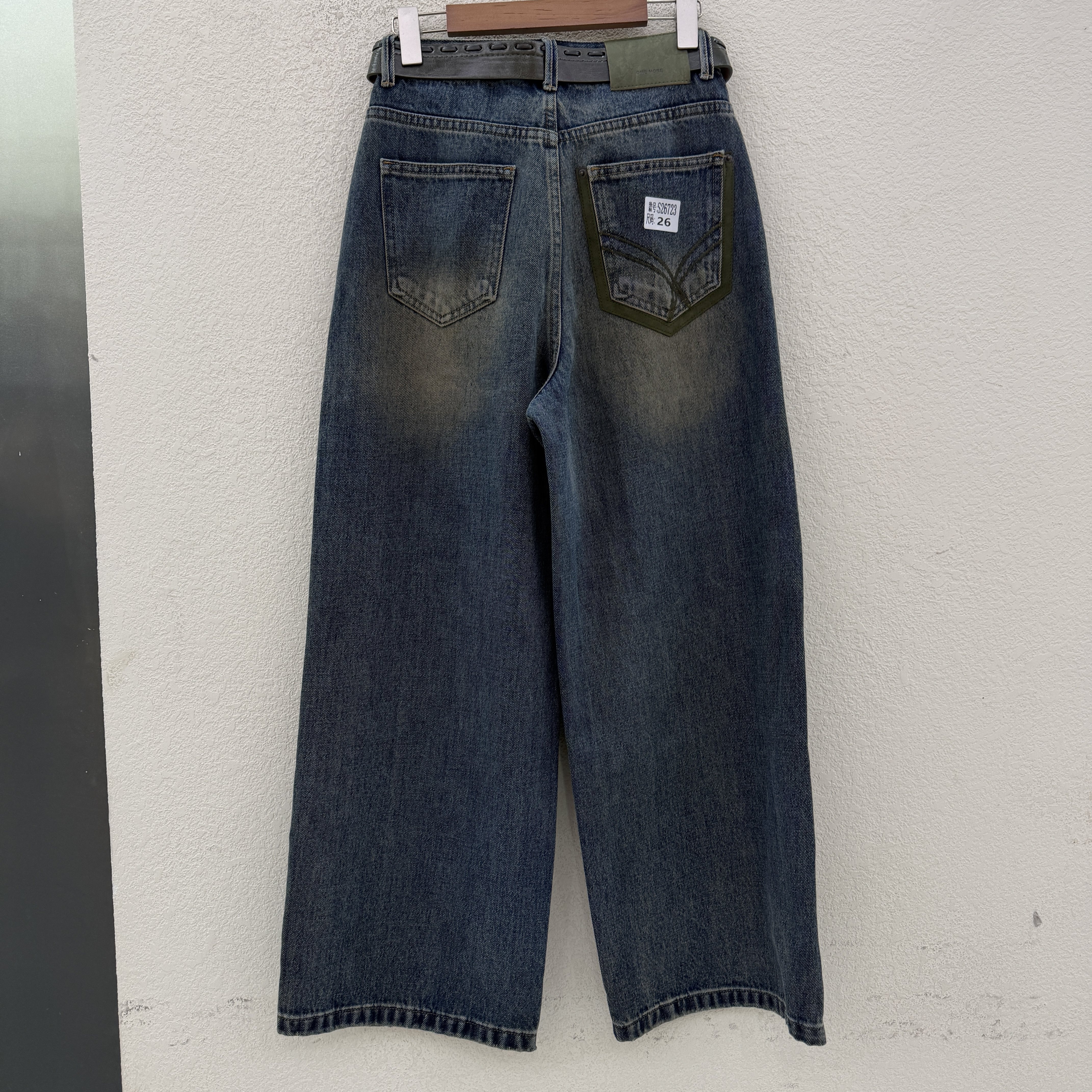 JEANS金蚂蚁26723阔腿裤牛仔裤女百搭显瘦直筒裤女拖地裤2026秋款