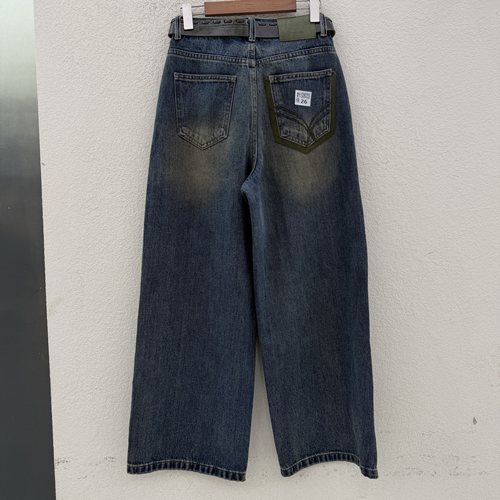 JEANS金蚂蚁26723阔腿裤牛仔裤女百搭显瘦直筒裤女拖地裤2026秋款