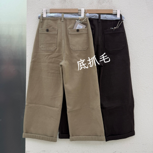 冬款欧货A FASHION JEANS阿凡牛5873牛仔女底抓毛直筒奶奶裤