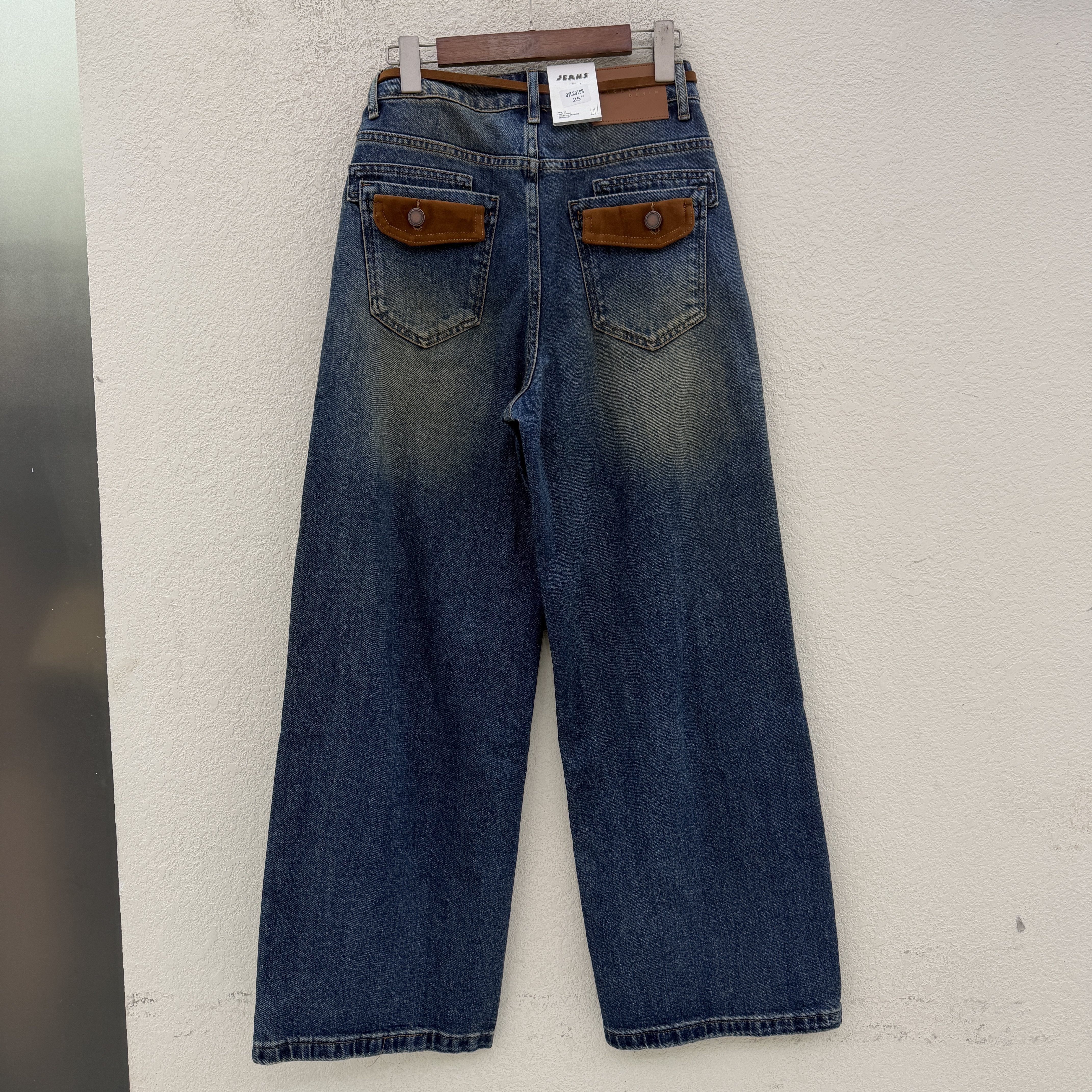 JEANS20198阔腿裤牛仔裤女百搭无弹显瘦直筒裤女拖地裤2026秋款