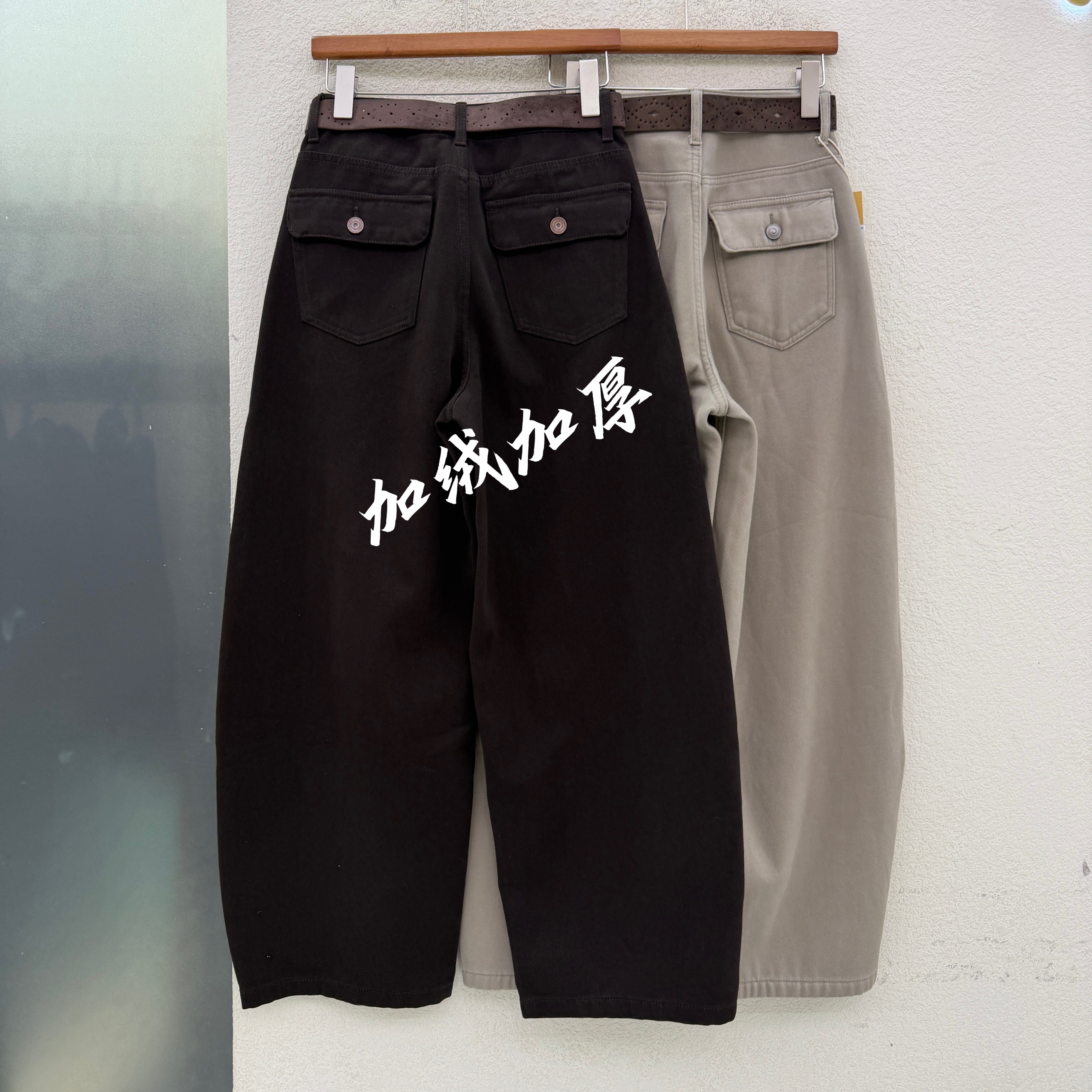 欧货正品FASHION JEANS韩酷莱8515牛仔裤女复合厚绒弯刀长裤冬款