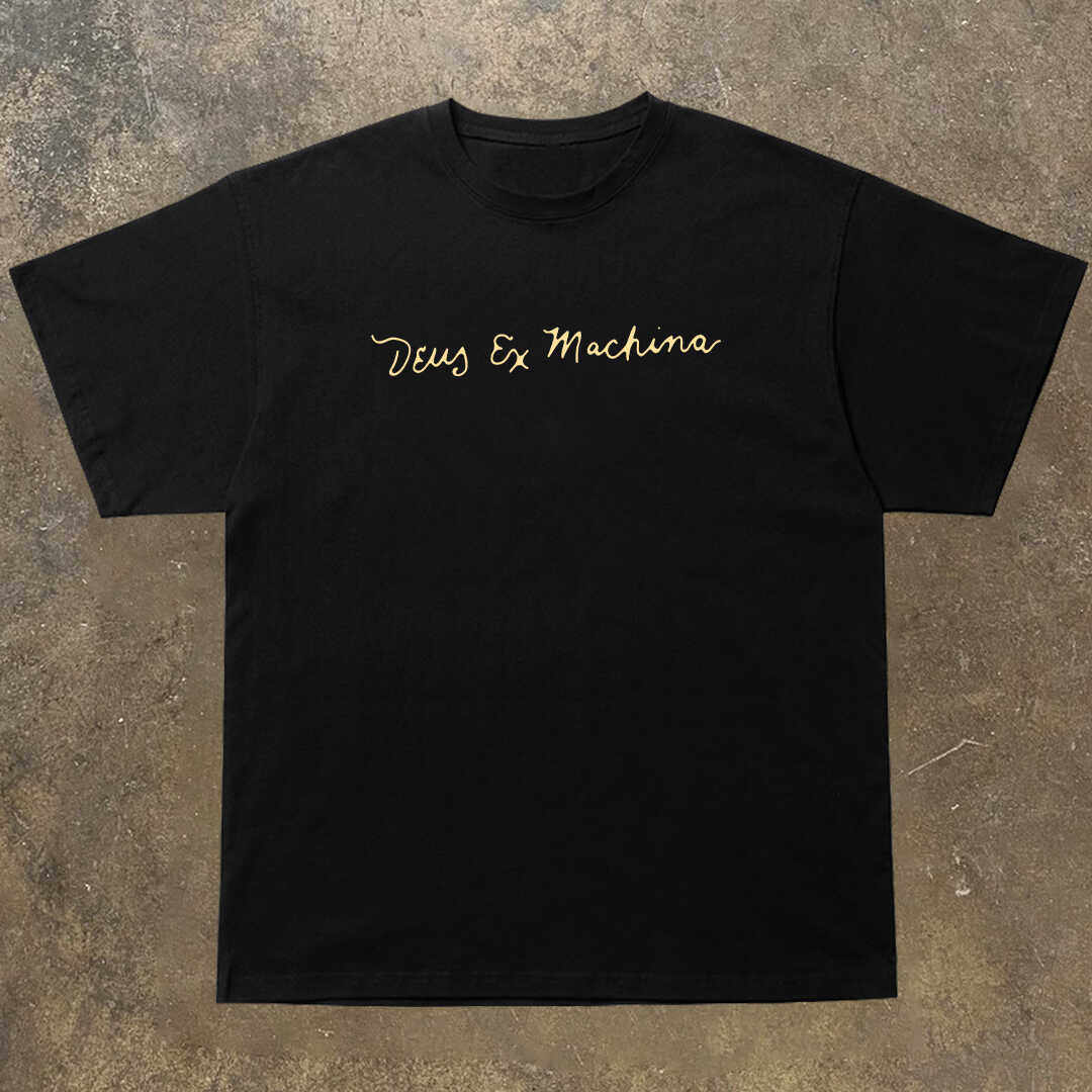 XIHAI PLANK ROAD SHORT SLEEVE T-SHIRT DEUS EX MACHINA ALPHABET CREATIVE AMERICAN INS LOOSE COTTON TOP