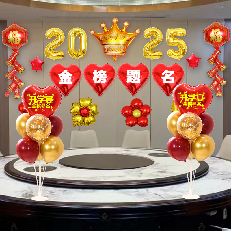 中高考气球金榜题名装饰谢师宴
