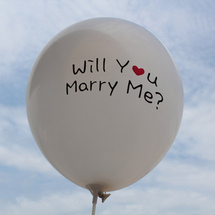 七夕情人节 婚庆结婚用品生日派对气球 韩国爱心形气球装饰气球