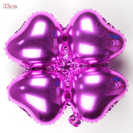 万圣节 活动开业四轮心形铝膜气球气球柱拱门四叶草装饰铝箔气球