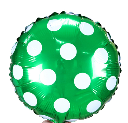 串串喜 圆点铝膜铝箔气球 儿童生日派对婚礼装饰布置用品波点气球