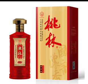 江苏桃林酒业42度浓香型纯粮食白酒礼盒装桃林三星