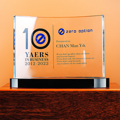 东南新款团队水晶奖牌