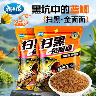 龙王恨黑坑高蛋白小黄面鲤鱼饵料散炮钓饵打窝料鲫草鱼饵料黄面面