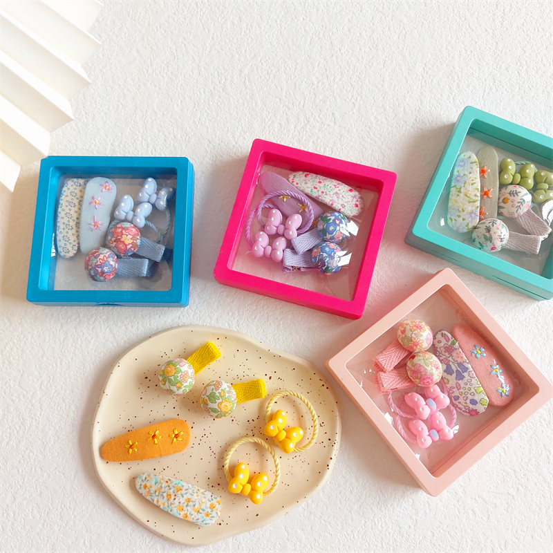 新款韩版儿童六件套礼盒装发饰