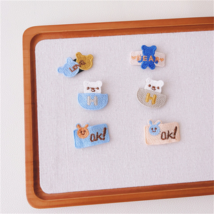 婴幼儿汗毛夹小女童宝宝可爱发量少胎毛夹韩版针织卡通发卡碎发夹