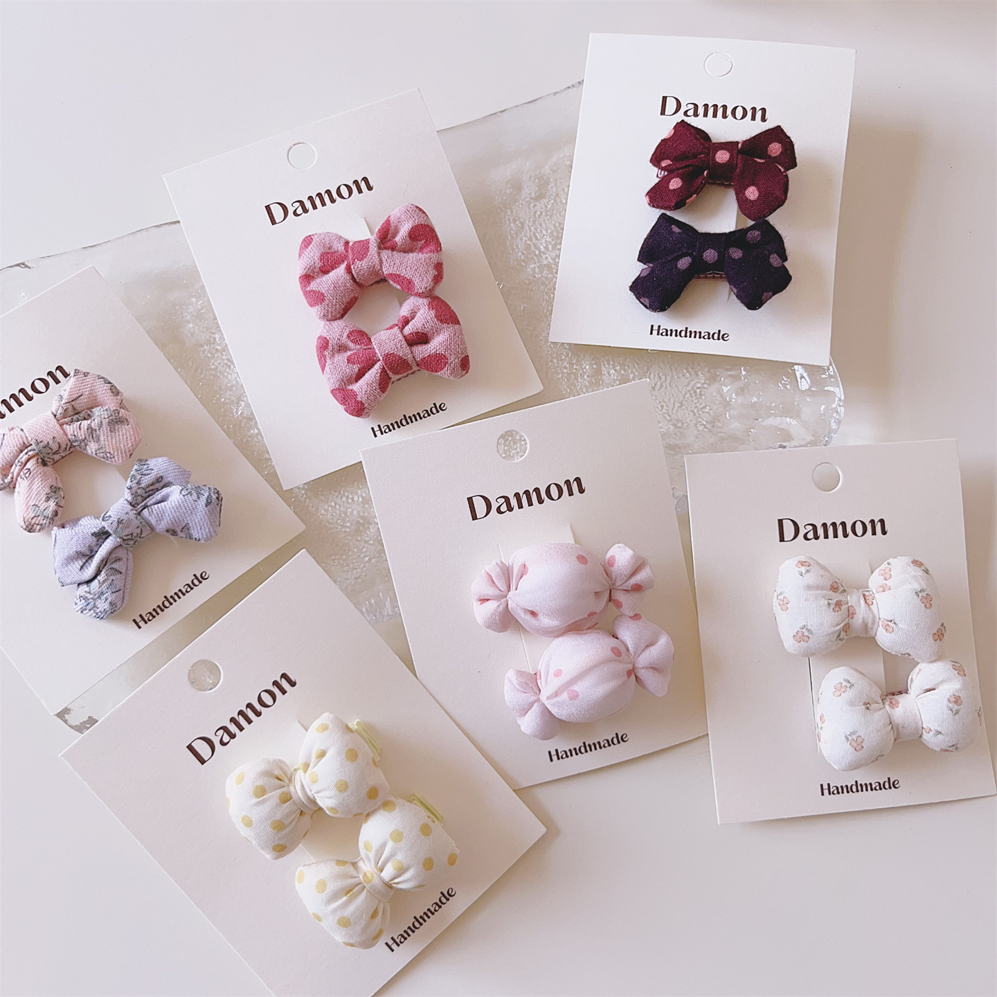 儿童配饰秋冬新款全包布发夹婴幼宝宝布艺云感不伤发头饰发卡平夹