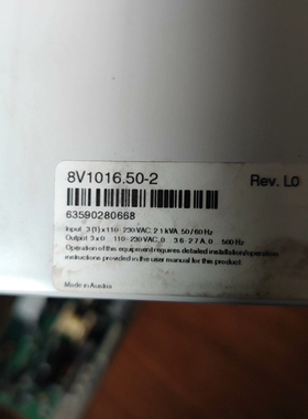 原装拆机贝加莱驱动器，ACOPOS 1016，8V1016.50-2，拆机功能包好