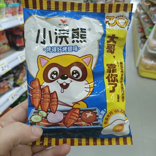 零食优选很忙统一小浣熊番茄红烩奥尔良烤翅味干脆面休闲点心35克