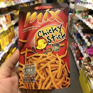 零食优选很忙泰国进口VFOODSMIX香辣鸡味脆脆条点心小吃30g大包装