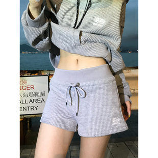 男女运动休闲百搭潮流短裤 复古简约直筒抽绳三分裤 美式 JMJ