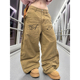美式 复古小众设计倒装 阔腿休闲裤 JMJ 男女宽松百搭质感拖地长裤