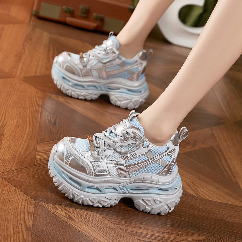 厚底老爹鞋女2026春季新款网面休闲运动鞋版拼色百搭内增高女鞋子,女鞋,时尚休闲鞋,淘宝优惠券,粉丝福利购,淘宝优惠卷