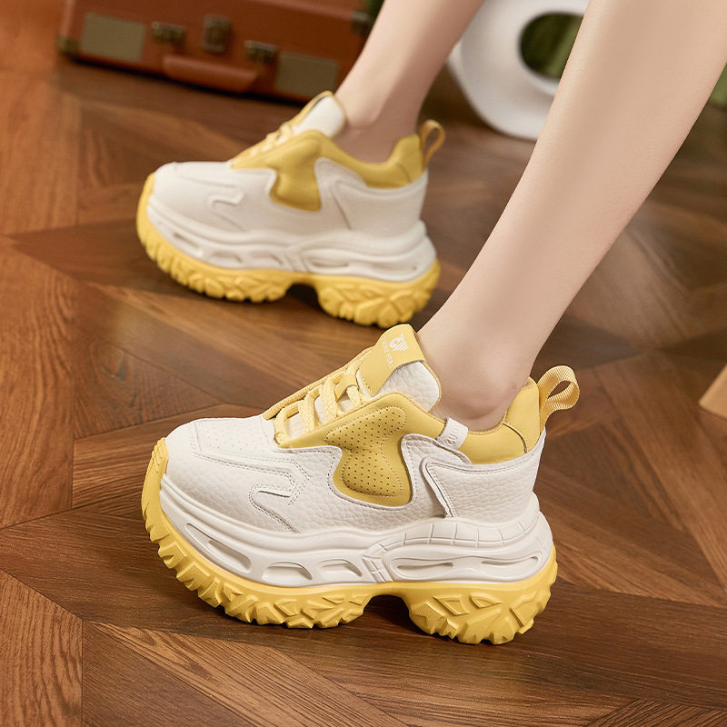 厚底老爹鞋女款2026春季新款透气松糕休闲运动鞋百搭内增高女鞋子,女鞋,时尚休闲鞋,淘宝优惠券,粉丝福利购,淘宝优惠卷
